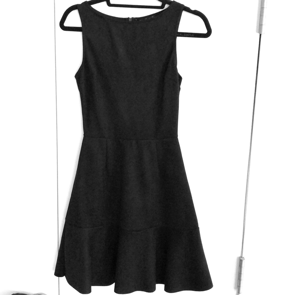 Aqua faux suede dress